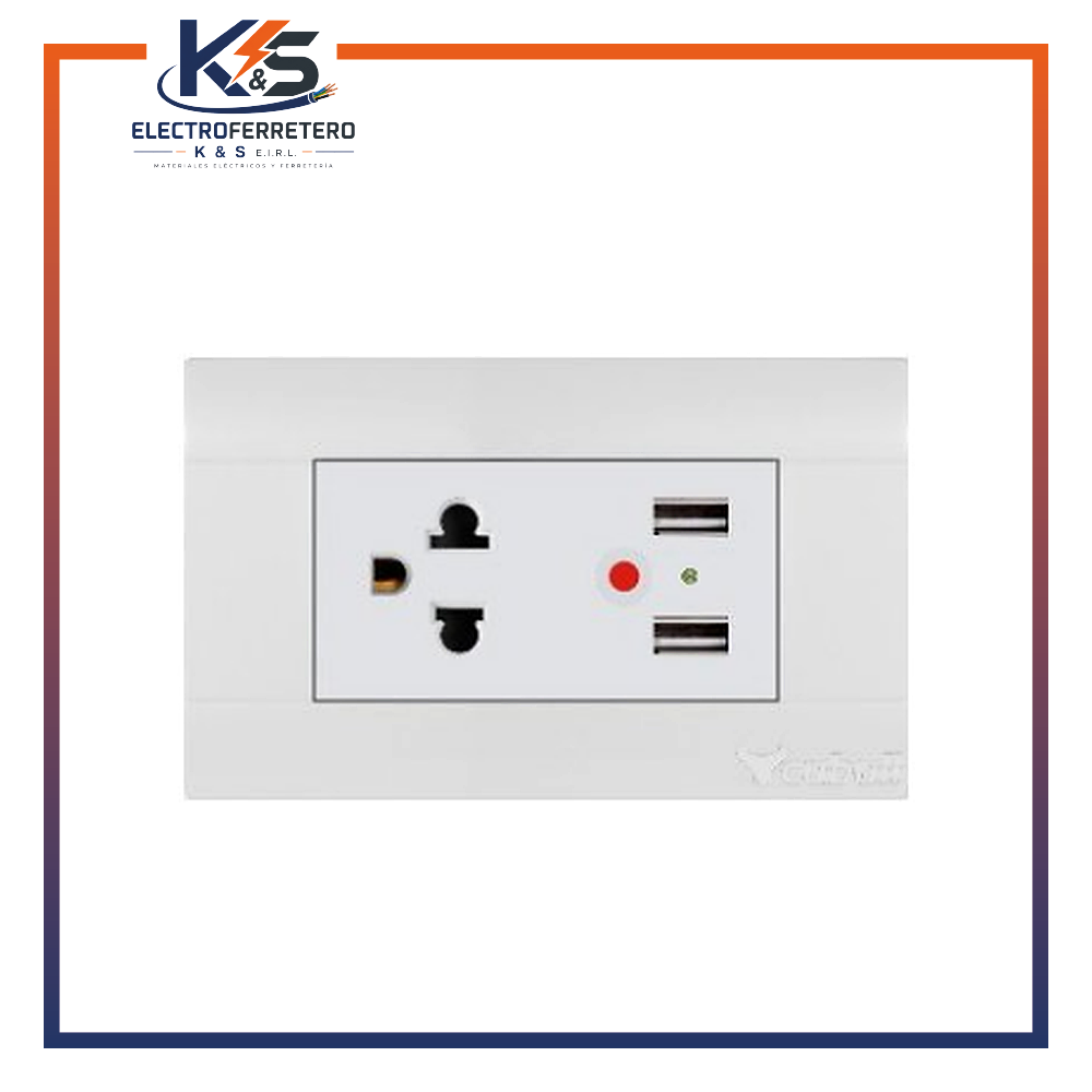 Tomacorriente USB Bticino